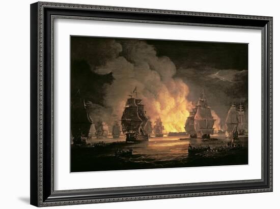 The Battle of Algiers, 27th August 1816, C.1825-Thomas Luny-Framed Giclee Print