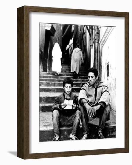 The Battle Of Algiers, Mohamed Ben Kassen, Brahim Haggiag, 1965-null-Framed Photo