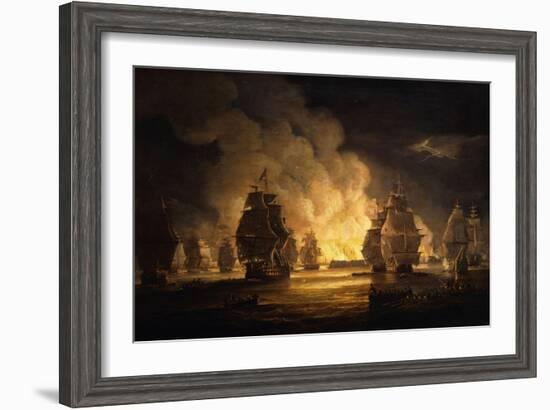 The Battle of Algiers: the Bombardment, 1824-Thomas Luny-Framed Giclee Print