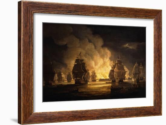 The Battle of Algiers: the Bombardment, 1824-Thomas Luny-Framed Giclee Print