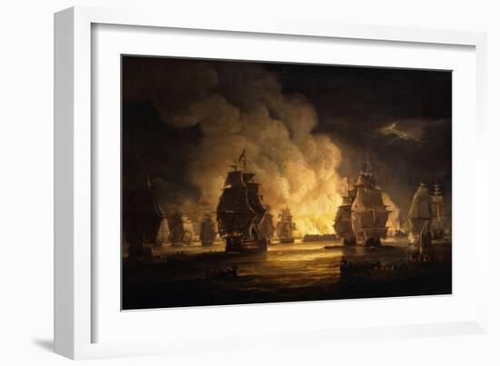 The Battle of Algiers: the Bombardment, 1824-Thomas Luny-Framed Giclee Print