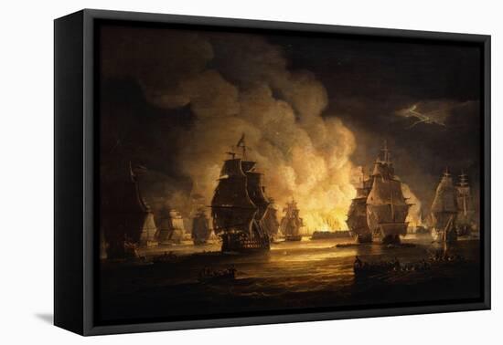 The Battle of Algiers: the Bombardment, 1824-Thomas Luny-Framed Premier Image Canvas