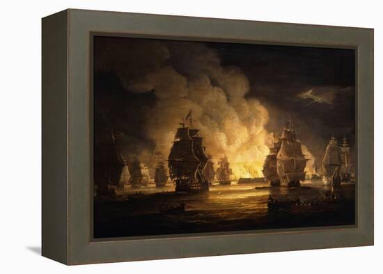 The Battle of Algiers: The Bombardment-Thomas Luny-Framed Premier Image Canvas