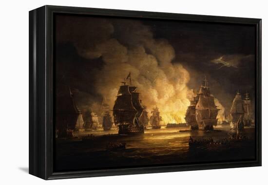 The Battle of Algiers: The Bombardment-Thomas Luny-Framed Premier Image Canvas