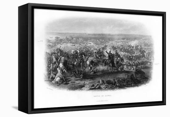 The Battle of Aliwal, 19th Century-JJ Crew-Framed Premier Image Canvas