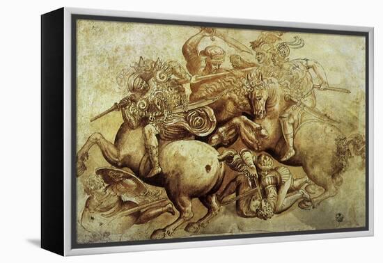 The Battle of Anghiari, 1500-Leonardo da Vinci-Framed Premier Image Canvas