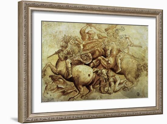 The Battle of Anghiari, 1500-Leonardo da Vinci-Framed Giclee Print