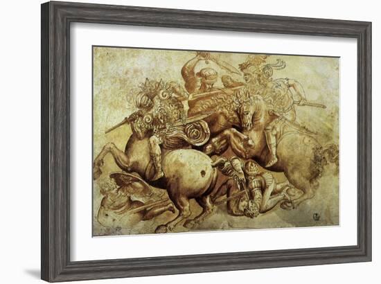 The Battle of Anghiari, 1500-Leonardo da Vinci-Framed Giclee Print