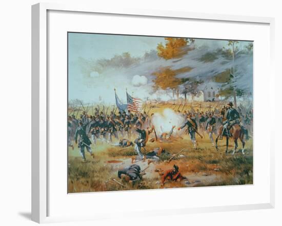 The Battle of Antietam, 1862-Thure De Thulstrup-Framed Giclee Print