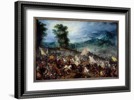 The Battle of Arbels (Or Issos) Alexander the Great (356-323 Bc) and His Army during the Battle of-Jan the Elder Brueghel-Framed Giclee Print