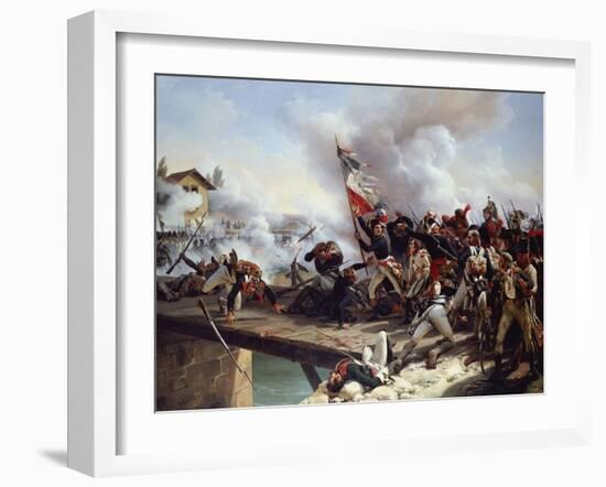 The Battle of Arcole Gate, 1826-Horace Vernet-Framed Giclee Print