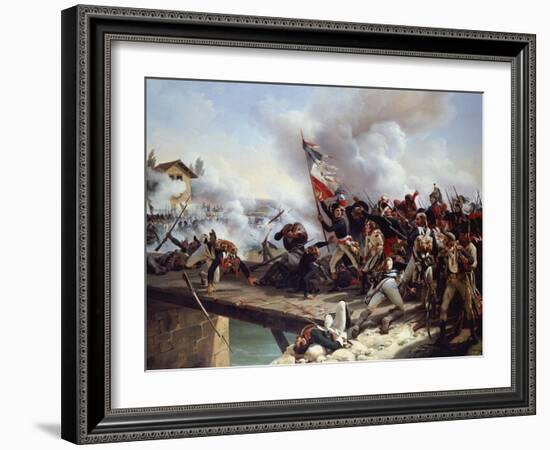 The Battle of Arcole Gate, 1826-Horace Vernet-Framed Giclee Print