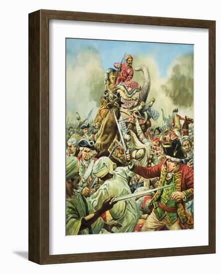 The Battle of Arcot-C.l. Doughty-Framed Giclee Print