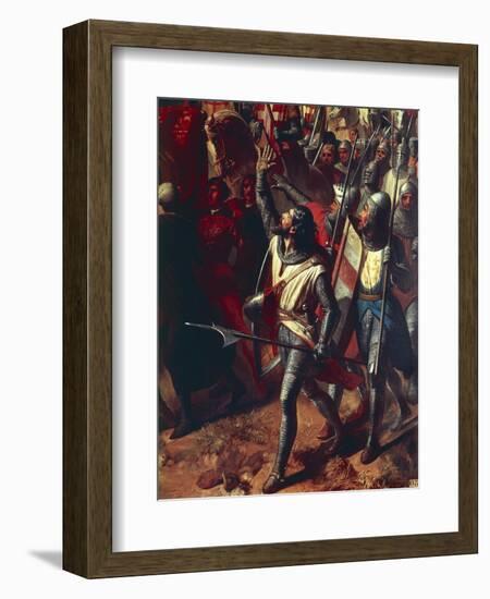 The Battle of Ascalon Between Godfrey of Bouillon and Al Afdal's Egyptians-Charles-Philippe Lariviere-Framed Giclee Print