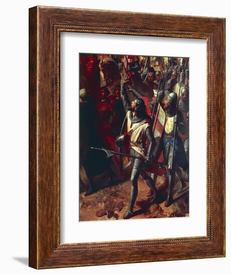 The Battle of Ascalon Between Godfrey of Bouillon and Al Afdal's Egyptians-Charles-Philippe Lariviere-Framed Giclee Print