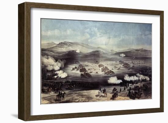 The Battle of Balaclava on October 25, 1854-William Simpson-Framed Giclee Print