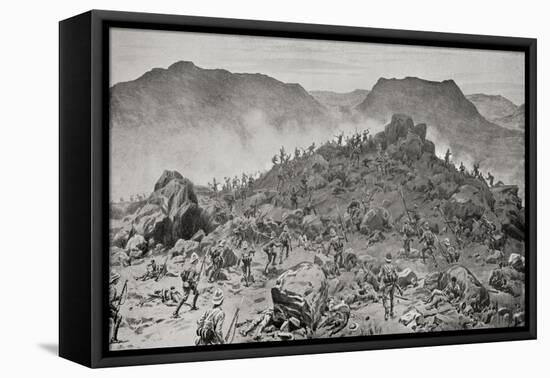 The Battle of Belmont, from 'South Africa and the Transvaal War'-Louis Creswicke-Framed Premier Image Canvas