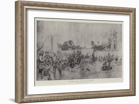 The Battle of Benin, Rally Round the Admiral!-Henry Charles Seppings Wright-Framed Giclee Print