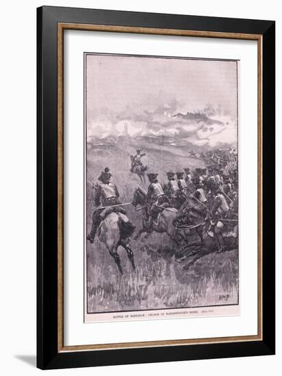 The Battle of Blenheim: Charge by Marlborough's Horse-Henry Marriott Paget-Framed Giclee Print