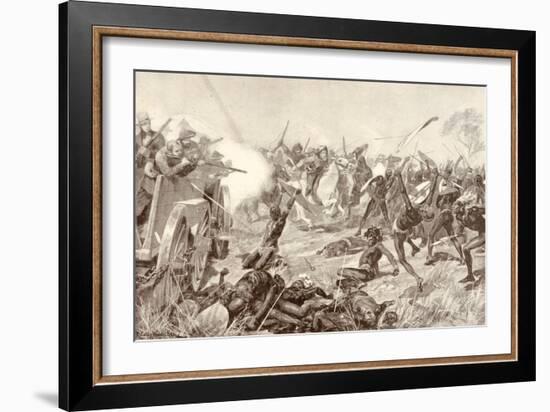 The Battle of Blood River-Richard Caton Woodville-Framed Art Print