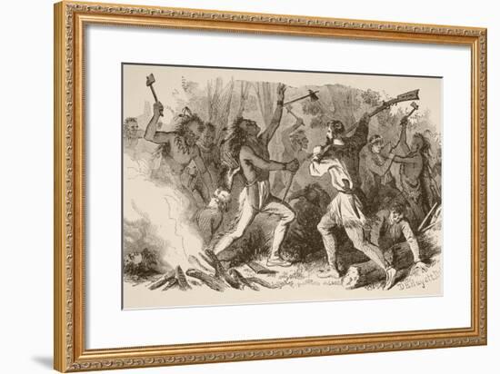 The Battle of Bloody Brook on September the 18Th, 1675-null-Framed Giclee Print