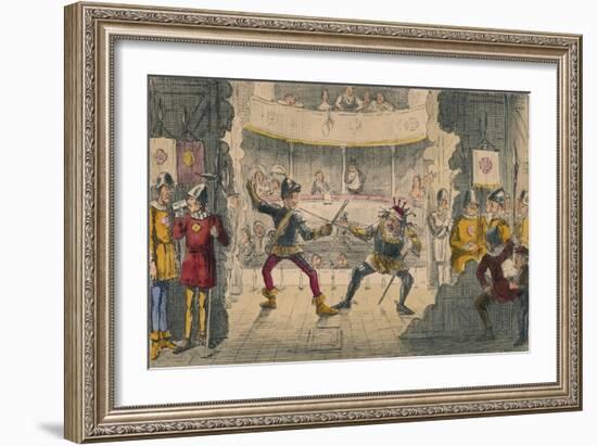 The Battle of Bosworth Field, a Scene in the Great Drama of History, 1850-John Leech-Framed Giclee Print