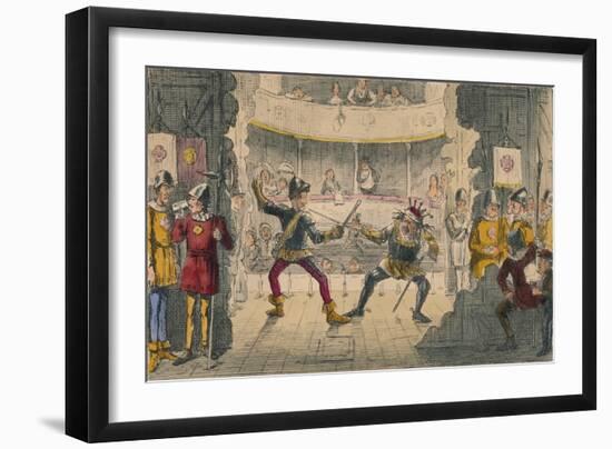 The Battle of Bosworth Field, a Scene in the Great Drama of History, 1850-John Leech-Framed Giclee Print