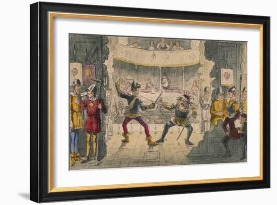 The Battle of Bosworth Field, a Scene in the Great Drama of History, 1850-John Leech-Framed Giclee Print