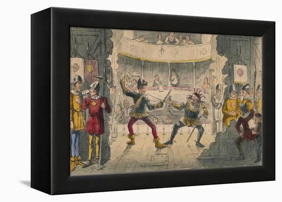 The Battle of Bosworth Field, a Scene in the Great Drama of History, 1850-John Leech-Framed Premier Image Canvas