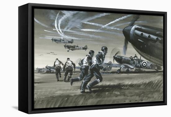 The Battle of Britain-Wilf Hardy-Framed Premier Image Canvas