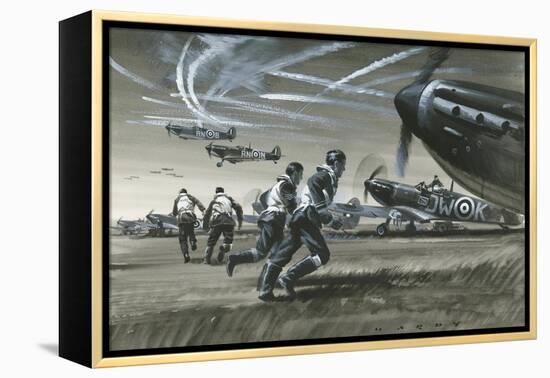 The Battle of Britain-Wilf Hardy-Framed Premier Image Canvas