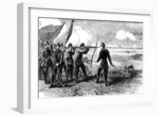 The Battle of Bull Run, Virginia, 1861-null-Framed Giclee Print