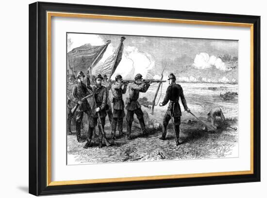 The Battle of Bull Run, Virginia, 1861-null-Framed Giclee Print