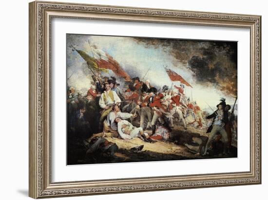 The Battle of Bunker Hill-John Trumbull-Framed Art Print