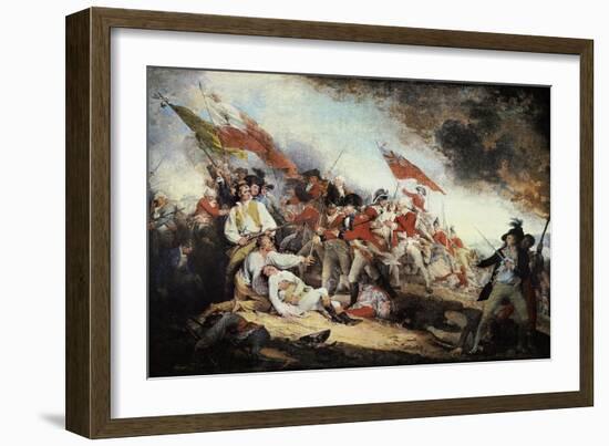 The Battle of Bunker Hill-John Trumbull-Framed Art Print