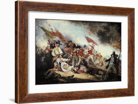 The Battle of Bunker Hill-John Trumbull-Framed Art Print