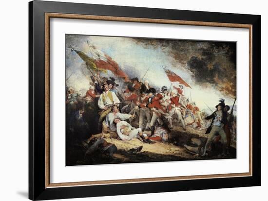 The Battle of Bunker Hill-John Trumbull-Framed Art Print