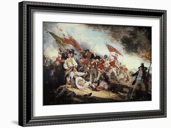 The Battle of Bunker Hill-John Trumbull-Framed Art Print