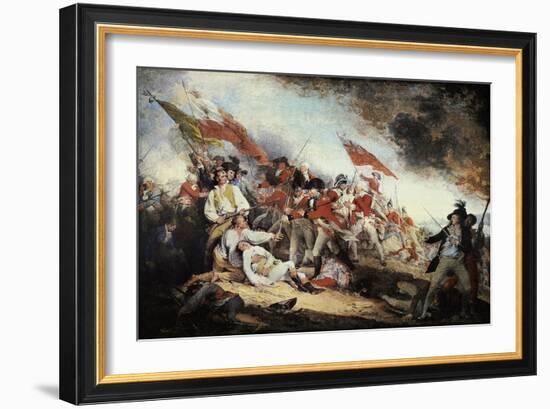 The Battle of Bunker Hill-John Trumbull-Framed Art Print