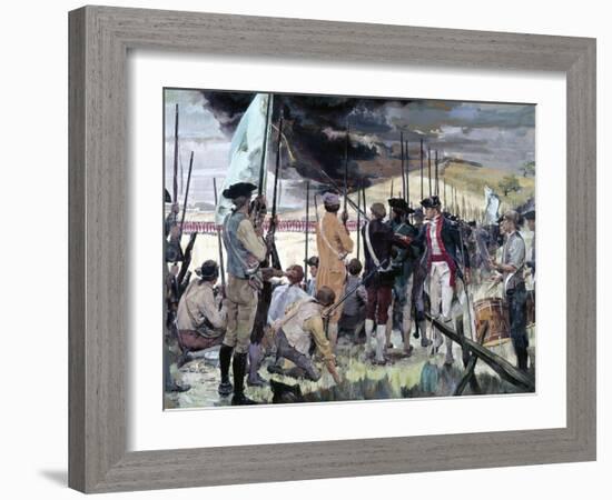 The Battle of Bunker Hill-null-Framed Giclee Print