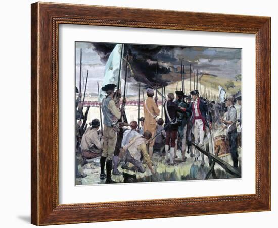 The Battle of Bunker Hill-null-Framed Giclee Print