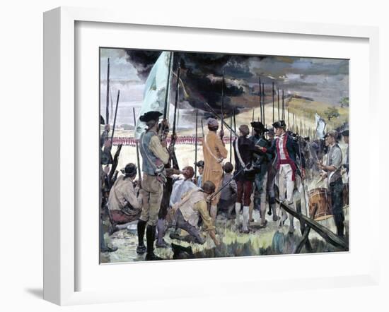 The Battle of Bunker Hill-null-Framed Giclee Print