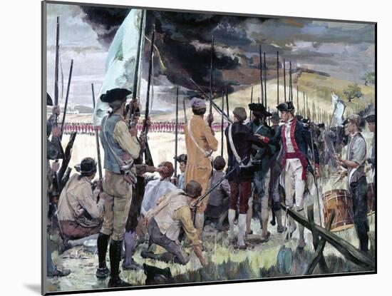 The Battle of Bunker Hill-null-Mounted Giclee Print