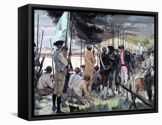 The Battle of Bunker Hill-null-Framed Premier Image Canvas