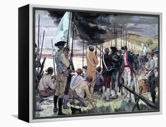 The Battle of Bunker Hill-null-Framed Premier Image Canvas