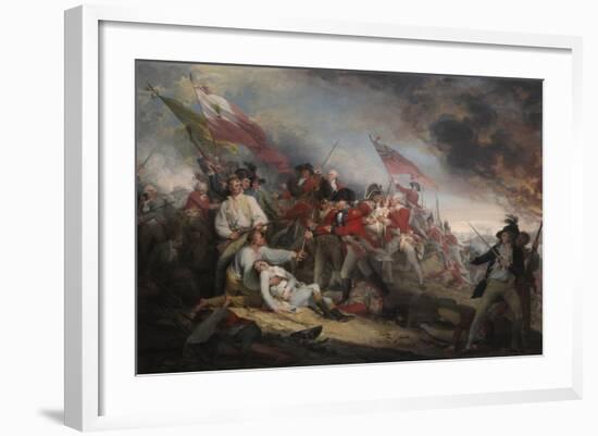 The Battle of Bunker's Hill on June 17th 1775-John Trumbull-Framed Giclee Print