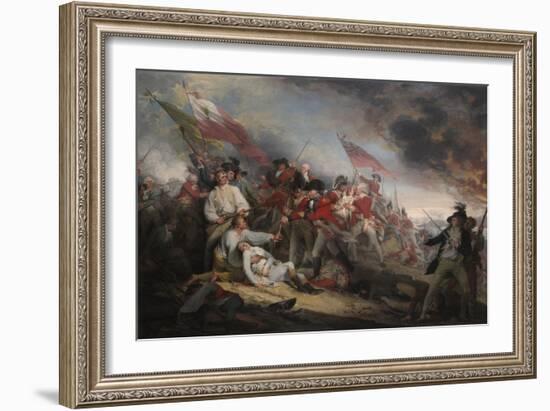 The Battle of Bunker's Hill on June 17th 1775-John Trumbull-Framed Giclee Print