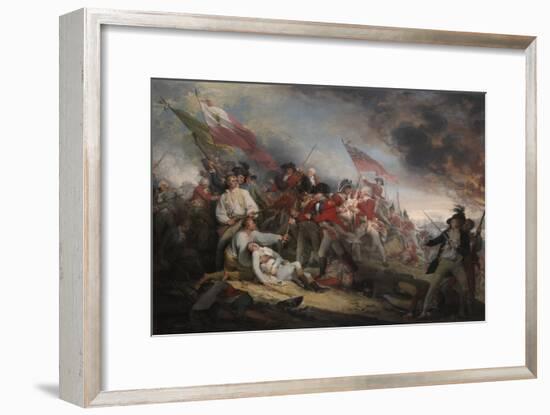 The Battle of Bunker's Hill on June 17th 1775-John Trumbull-Framed Giclee Print