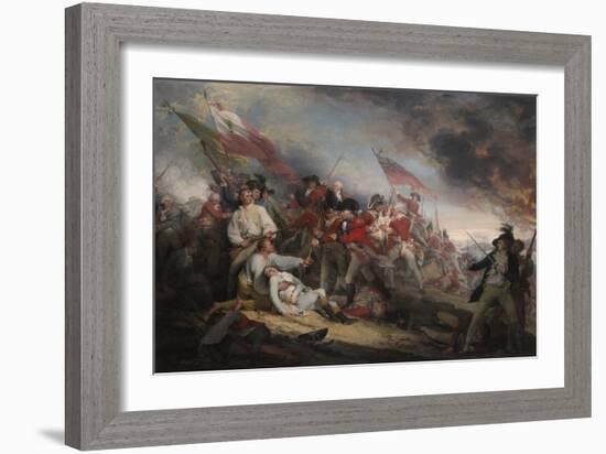 The Battle of Bunker's Hill on June 17th 1775-John Trumbull-Framed Giclee Print