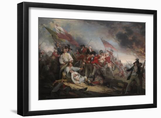 The Battle of Bunker's Hill on June 17th 1775-John Trumbull-Framed Giclee Print